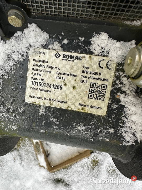 zagęszczarka dwukierunkowa BOMAG BPR 4555D łódzkie Działoszyn