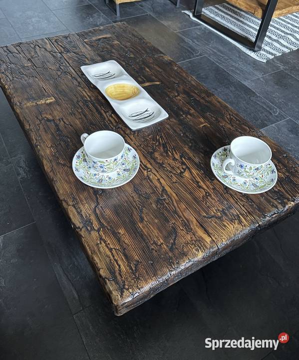 Drewniany stolik kawowy Stoliki kawowe i ławy Rybnik sprzedam