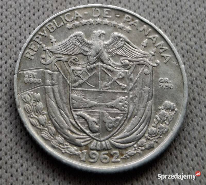 PANAMA 110 BALBOA1962 r SREBRO 0900 Antyki, Sztuka, Kolekcje mazowieckie Legionowo sprzedam
