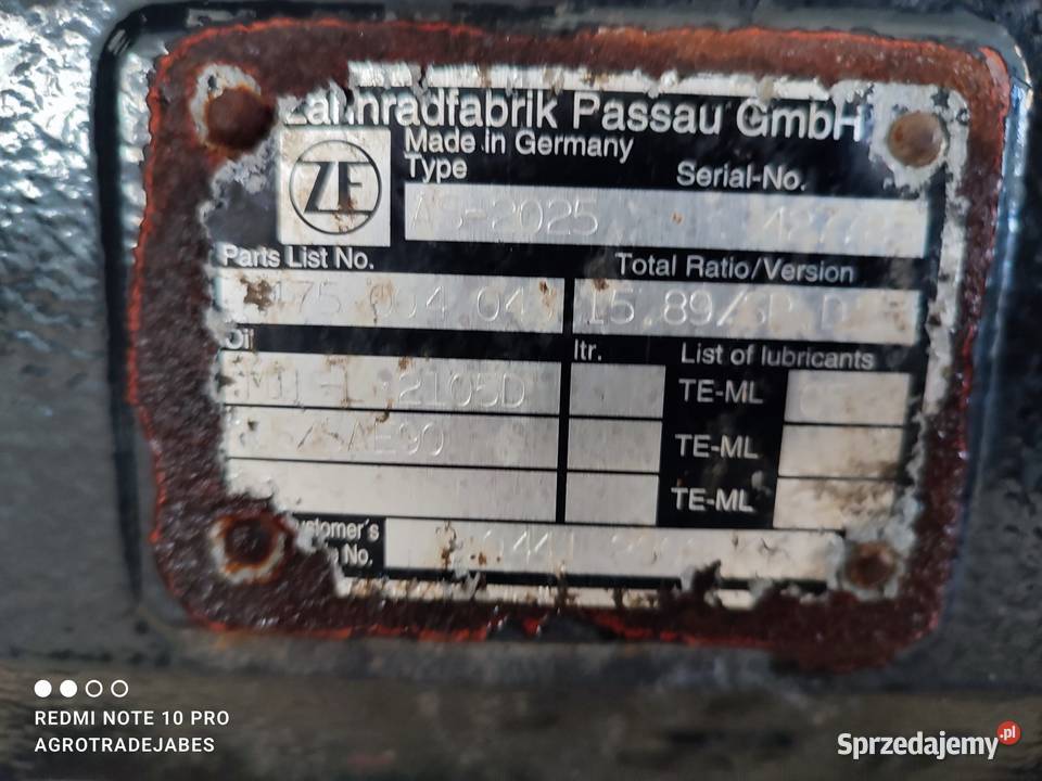 Most napędowy AS 2025 1277 Deutzfahr K100 Wilkowo