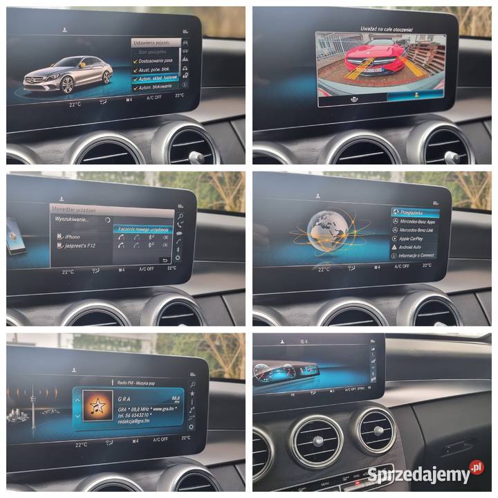 MERCEDES C 300 AMG 4X4Panorama Dach Kamera Skępe