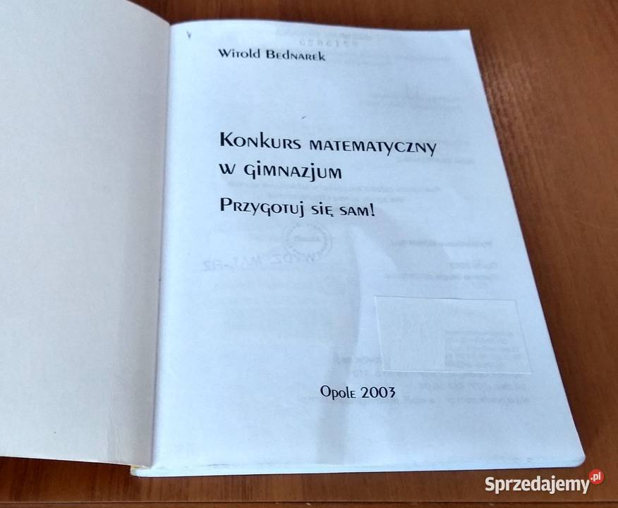 Konkurs matematyczny w gimnazjum Przygotuj się Gdańsk