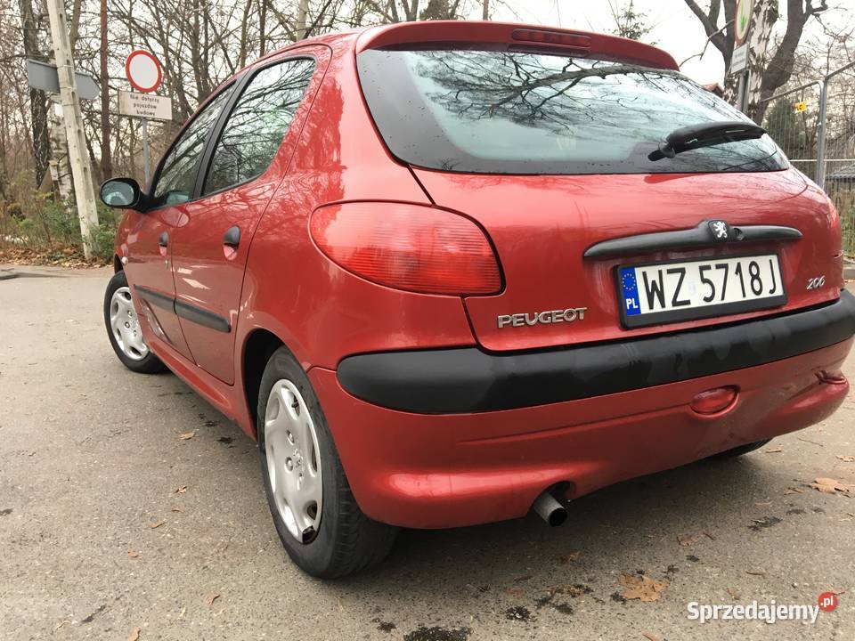 Peugeot 206, 5 drzwi, benzyna, długie opłaty! Warszawa