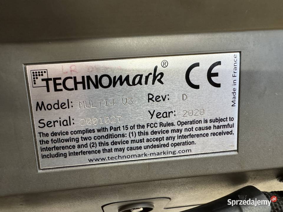 Znakowarka mikroudarowa TECHNOmark numerator łódzkie sprzedam