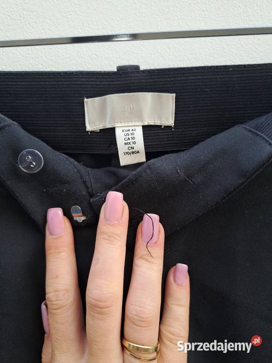 Eleganckie czarne spodnie damskie HM 42 L