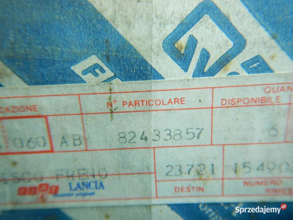 TARCZE HAMULCOWE 2 PRZÓD FIAT CROMA LANCIA THEMA