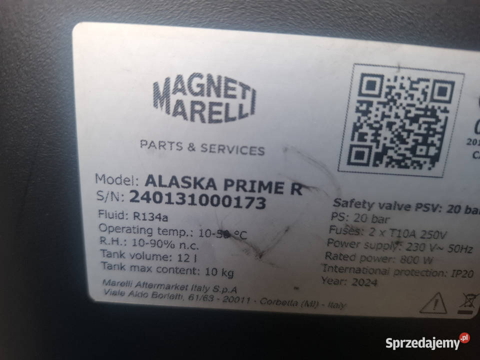 Stacja klimatyzacji Magneti Marelli Alaska Prime Warszawa sprzedam