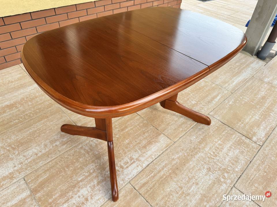 Ława owalna rozkładana stolik kawowy stół