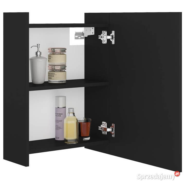 Szafka z lustrem czarna 625x205x64 materiał mazowieckie Warszawa