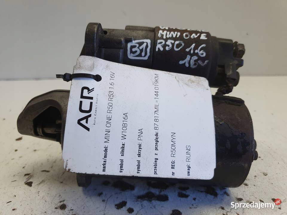 ROZRUSZNIK Mini One R50 R53 16 16V ROZRUSZNIK osobowe Chełm