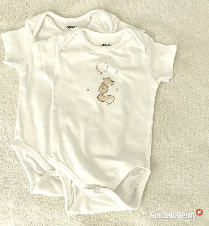 Body niemowlęce Sinsay 62 bawełna białe Szczecin