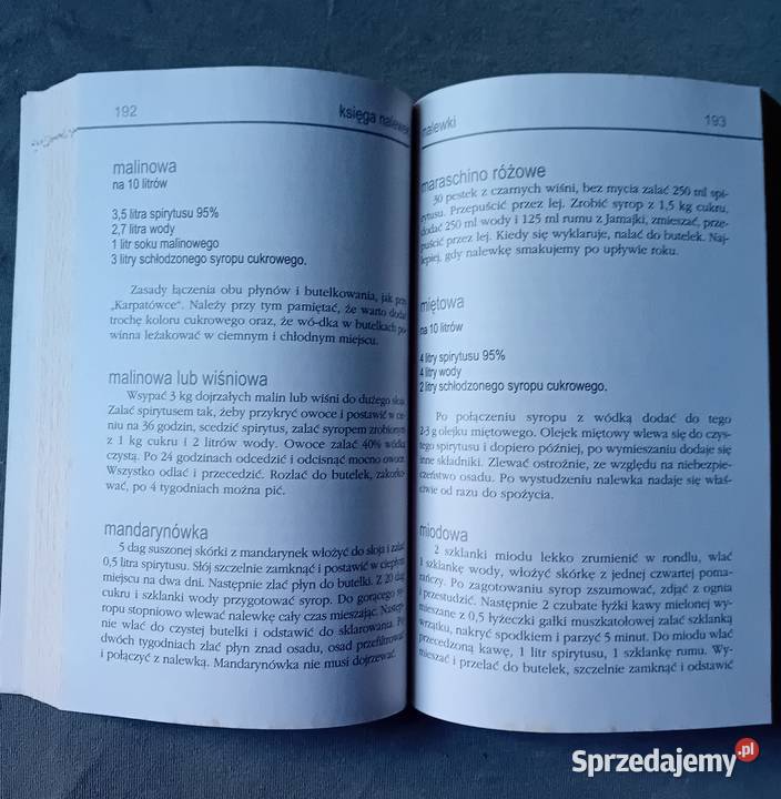Księga domowych nalewek win miodów i piwa Pr
