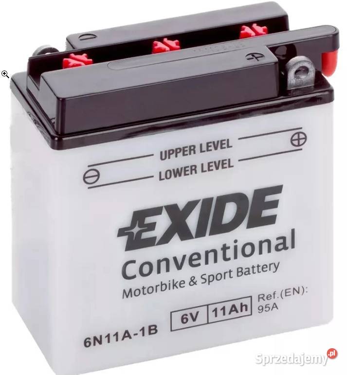 Akumulator motocyklowy EXIDE 6N11A1B 6V 11Ah 95A Siedlce sprzedam