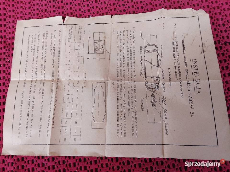 Wiązania narciarskie Zryw 2 kolekcjonerskie z Żywiec sprzedam