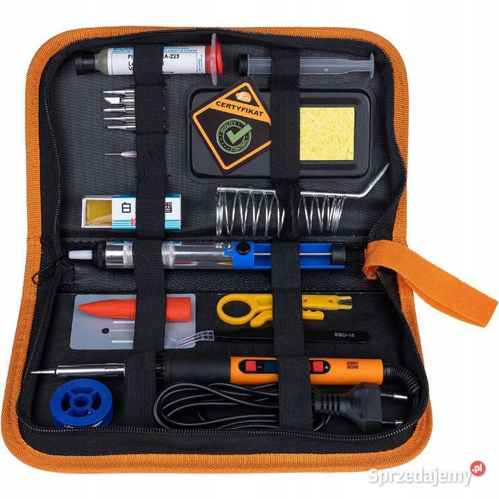 Lutownica Precyzyjna 80W z LCD 180500C 11w1 Ludźmierz