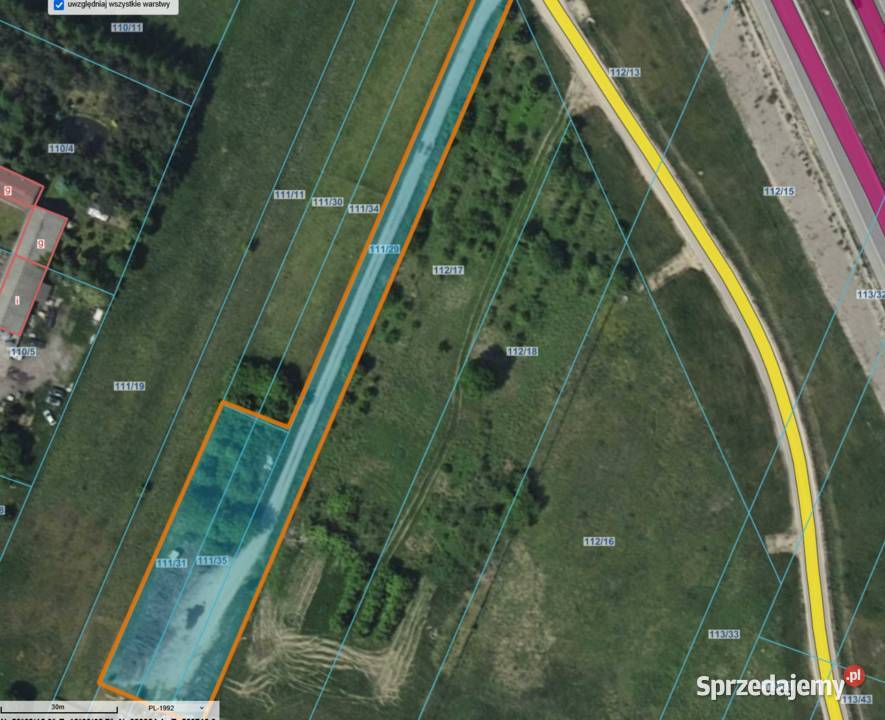 Działka pod dzierżawę 500m terminala lotniska śląskie