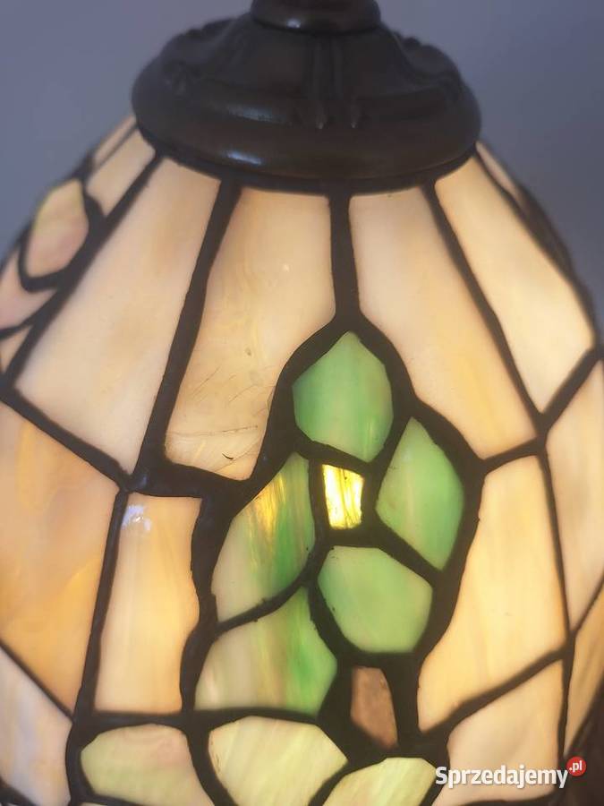 Lampa witrażowa stojąca szkło Tiffany biurkowa