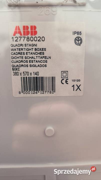 Skrzynki elektryczne ABB IP65 zestaw Łódź sprzedam