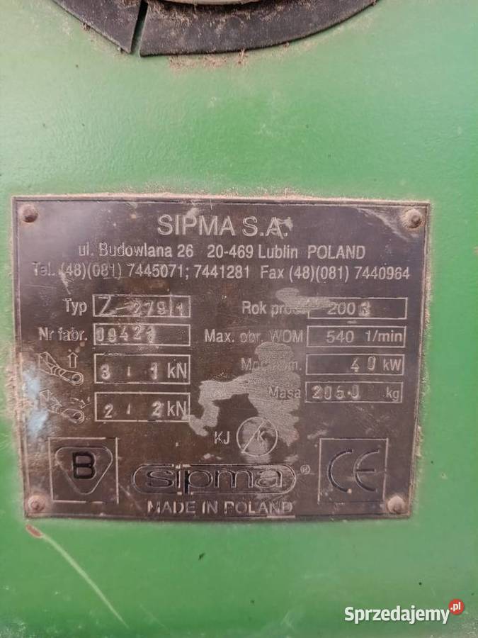 Sipma Z2791 pierwszy właściciel nowości mało Białystok