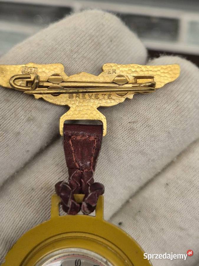 Unikat Sprawny zegarek broszka US Army RAF Chorzów