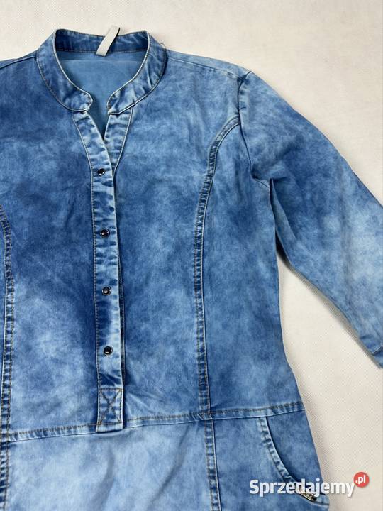 Piękna elegancka jeansowa sukienka Wygodna na Wieruszów