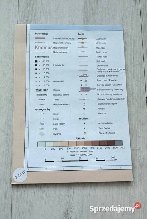 NOWA mapa Namibia Botswana 2025 hotele camps łódzkie Łódź