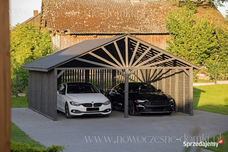 Wiata Samochodowa Drewniana San Marino XL 5x5m Olsztyn