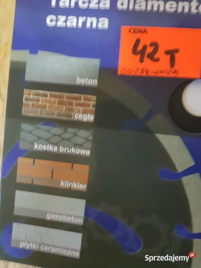 Tarcza diamentowa czarna 230x222mm Geko Głogowa sprzedam