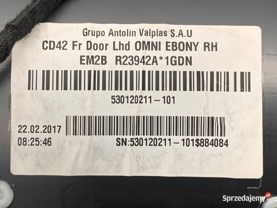 BOCZEK DRZWI PRAWY PRZÓD FORD S Minivan