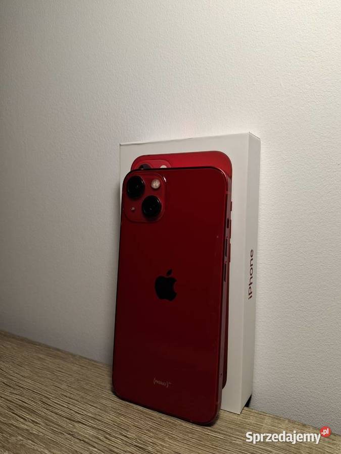 iPhone 13 Czerwony Stan Idealny 128GB Etui