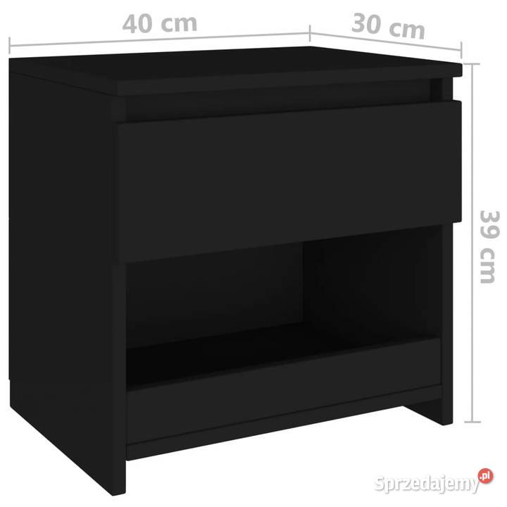Szafka nocna czarna 40x30x39 płyta wiórowa mazowieckie Warszawa
