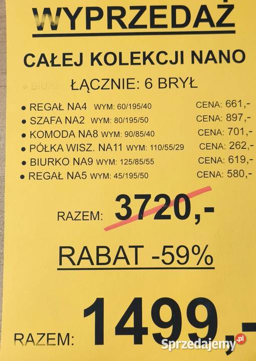 KOLEKCJA MEBLI MŁODZIEŻOWYCH NANO SUPER Gniezno