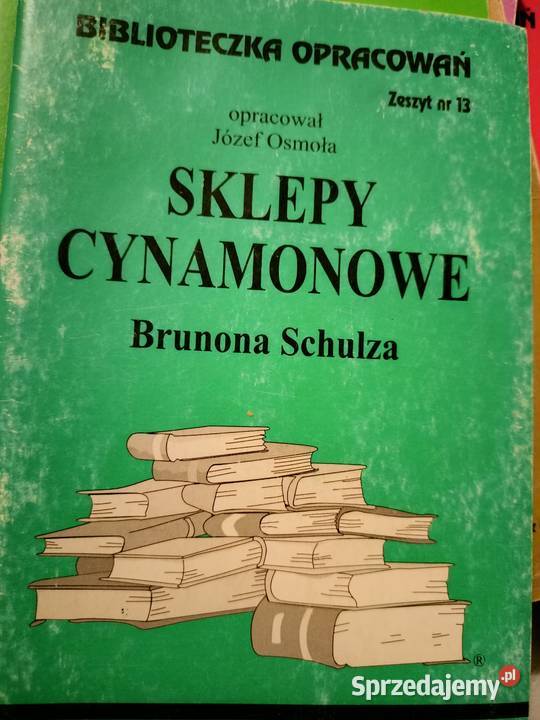 Sklepy cynamonowe analizy literatury księgarnia Warszawa sprzedam