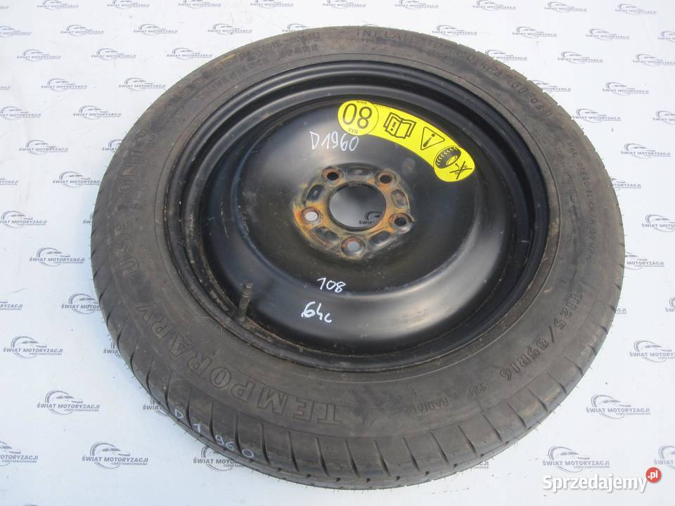 FORD VOLVO koło dojazdowe 1258516 99M 5x108