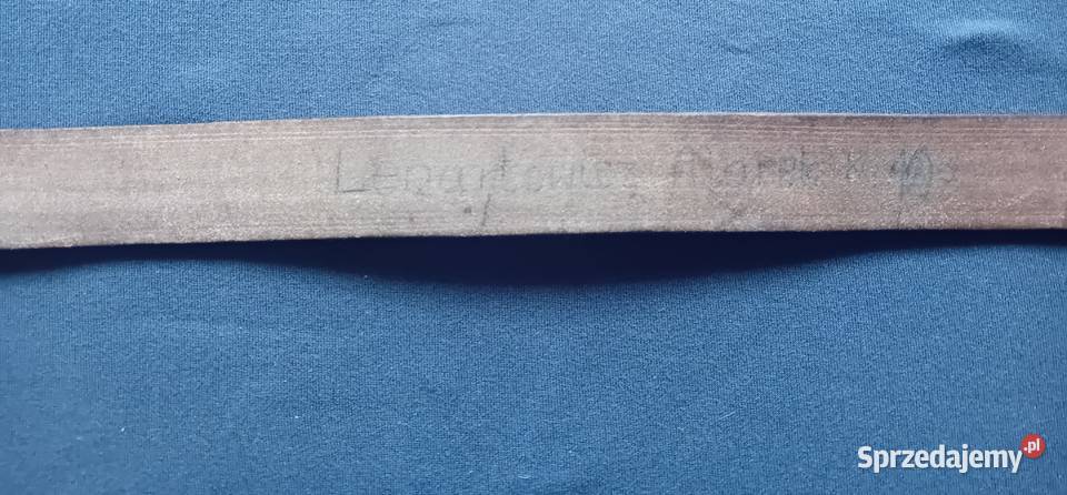 Oryginalny skórzany pas zuchowski ZHP z okresu wielkopolskie Koźminek