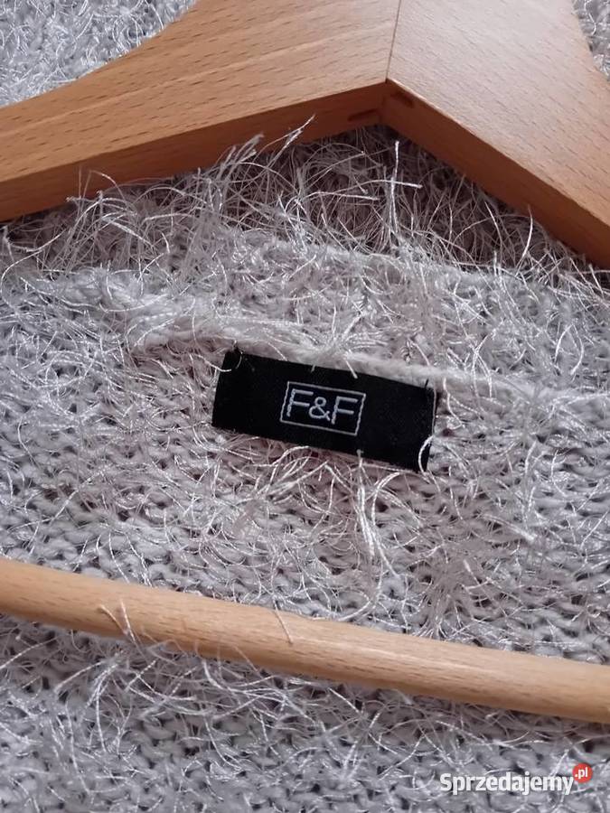 Włochaty długi sweter Inny materiał Warszawa