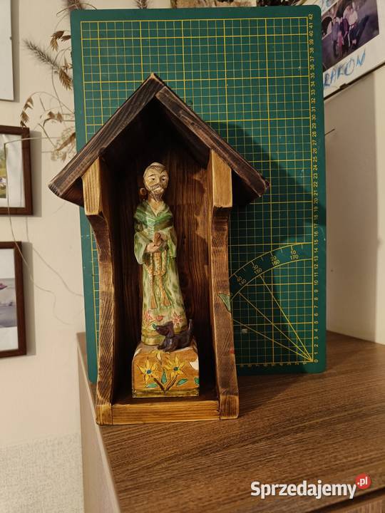 kapliczki figurki drewniane św Józef Franciszek śląskie