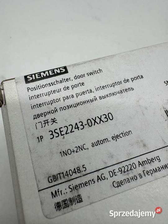 Siemens 3SE22430XX30 Safety switch mazowieckie Warszawa sprzedam