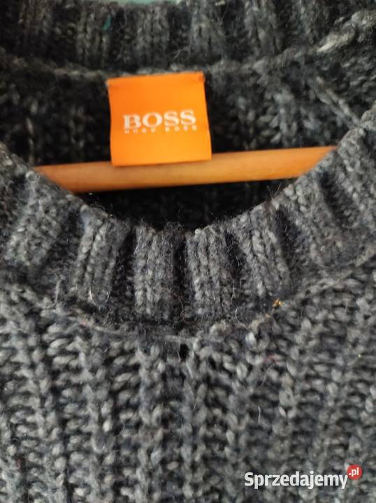 Hugo Boss sweter sweterek melanż prążkowany Kielce