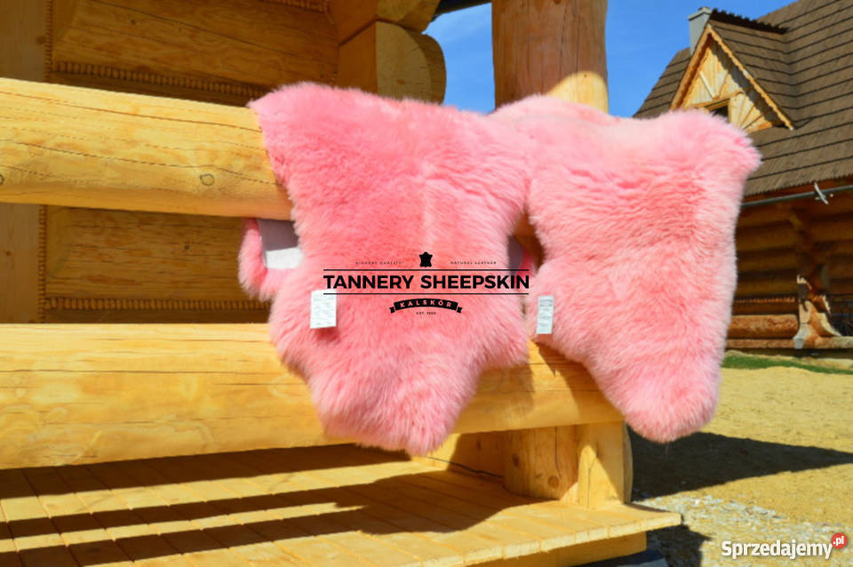 Skóry Owcze Dekoracyjne Jasny Róż 110130 Dekoracje i ozdoby Szaflary sprzedam