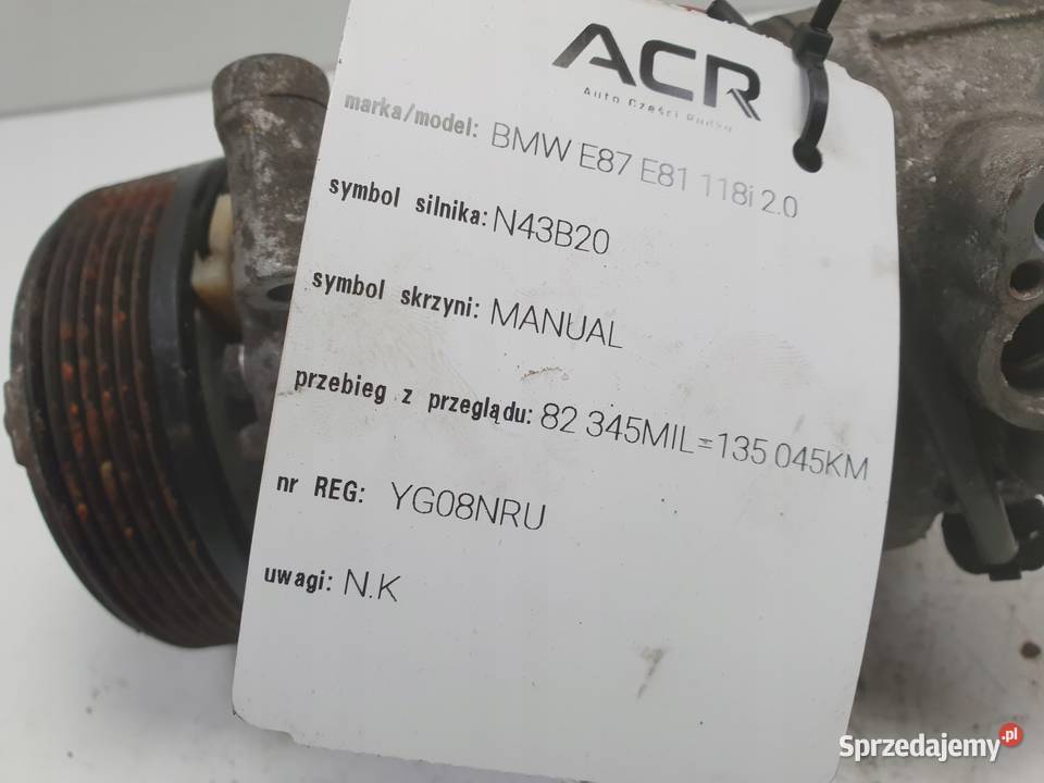 SPRĘŻARKA KLIMATYZACJI BMW E87 E90 20 i 9182794 osobowe Chełm