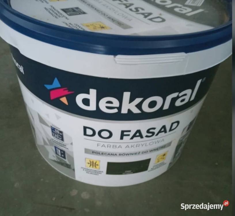 Dekoral farba fasadowa czarna zewnętrzna Bochnia sprzedam