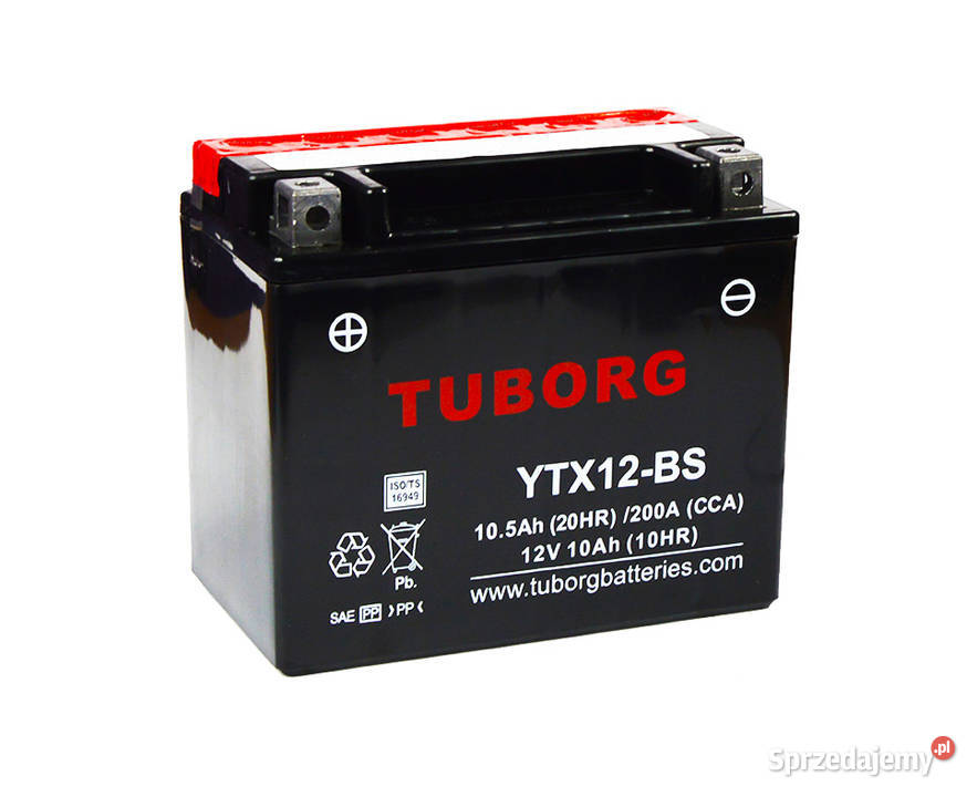 Akumulator Tuborg YTX12BS 12V 105Ah 200A L Luboń sprzedam
