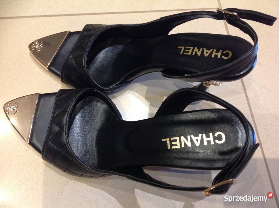 Czarne Sandałki Damskie 365 j Nowe czarny Sandały i klapki