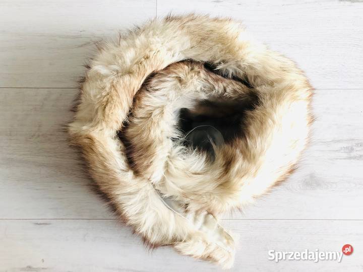 Szalik kożuszek kołnierz z lisa prawdziwe futro Łódź