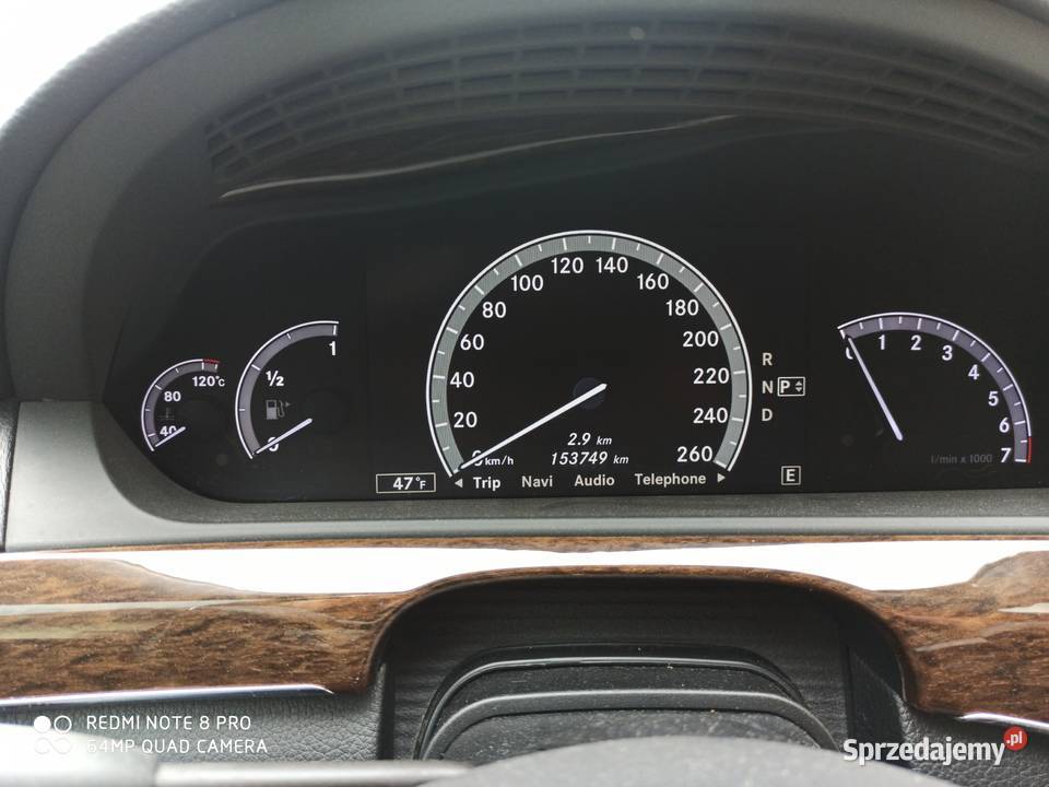 Mercedes S400H W 221 Konary