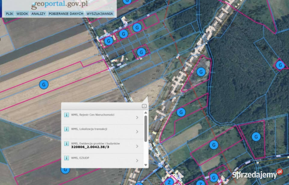 Działki budowlane 1070m do 1750m2 w pobliżu Niemierze