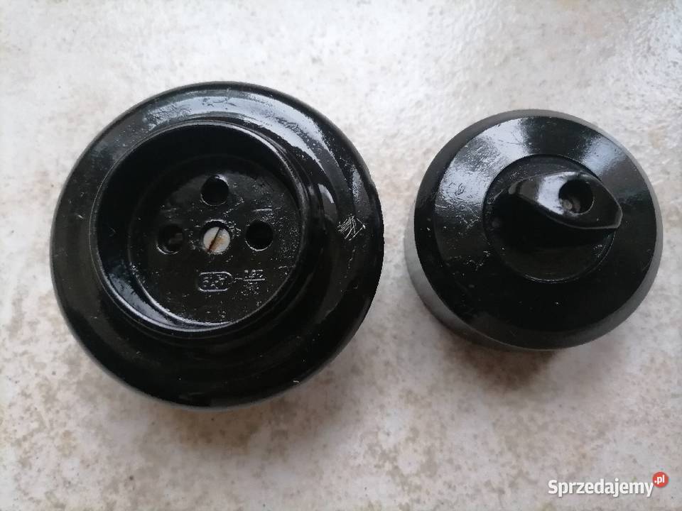 Wyłącznik gniazdo zestaw PRLu Kraków