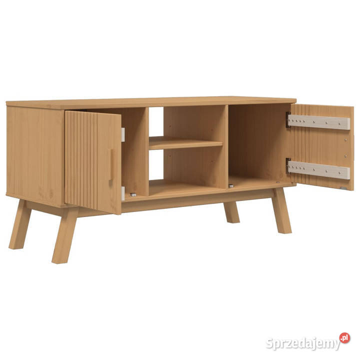 Szafka RTV OLDEN brązowa 114x43x57 lite drewno Warszawa