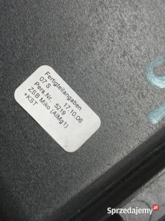 OSŁONA RAMKA LEWARKA TUNELU 7L 7L5864299 Porsche